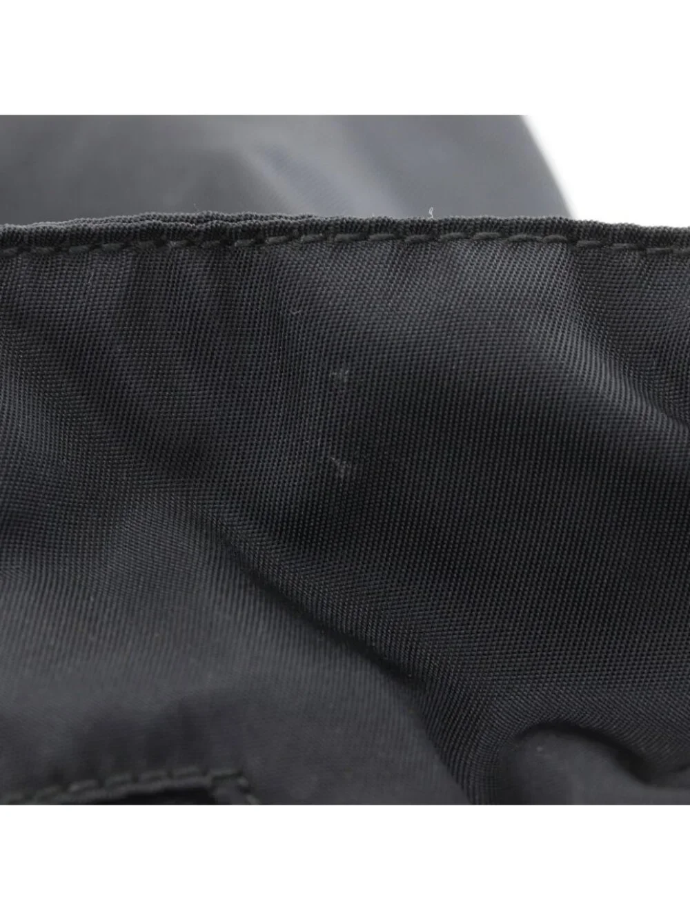 Prada Nylon Plastic Black Handbag